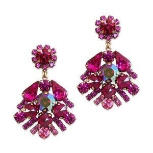 Loren Hope Red/Pink Gemstone Earrings